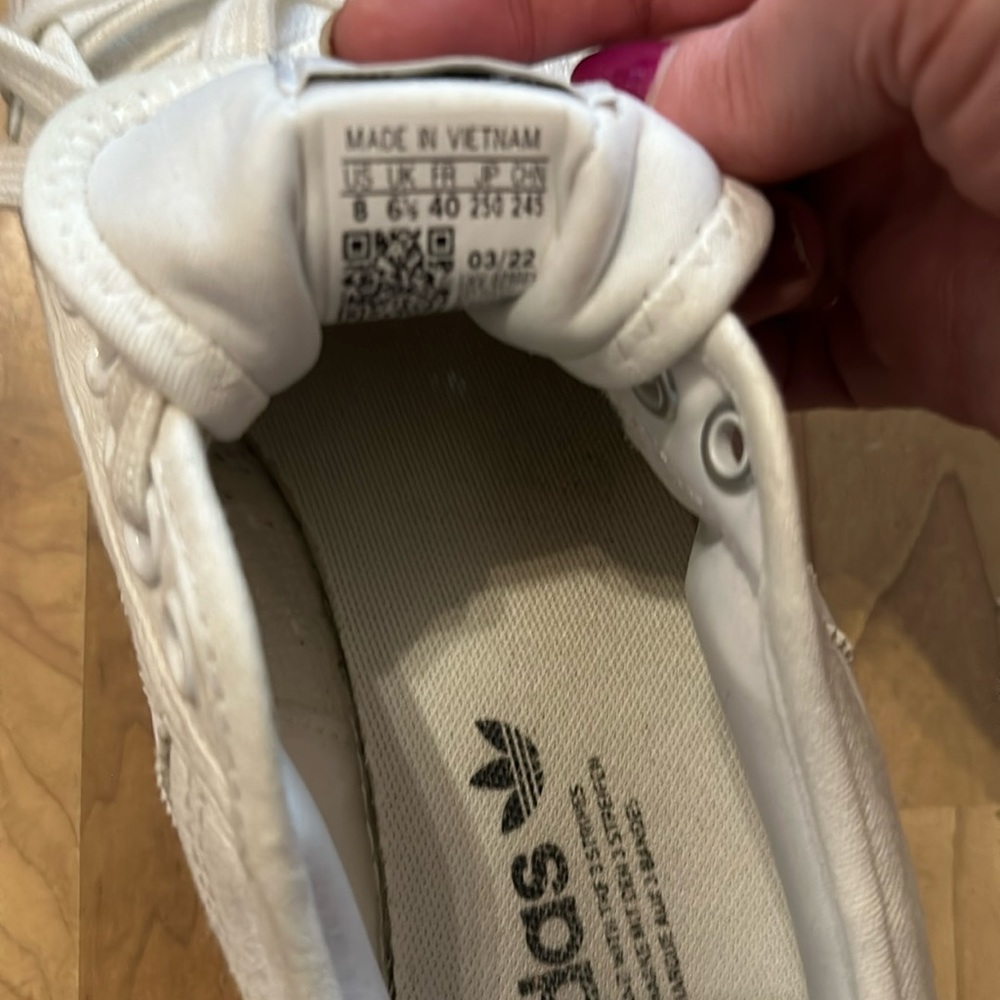 Adidas White Nizza Platform Sneakers